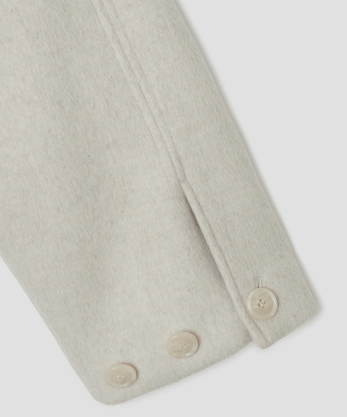 TYPESERVICE（タイプサービス）の「Hooded Half Coat [Oatmeal]（チェスターコート・レディース・その他・FREE）」の3枚目の写真
