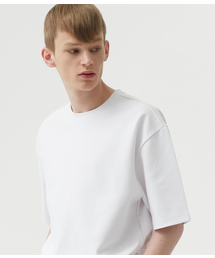 TRILLION（トリリオン）の「ESSENTIAL LAYERED SLEEVE SHORT SLEEVE T-SHIRT_WHITE（Tシャツ/カットソー・メンズ）」
