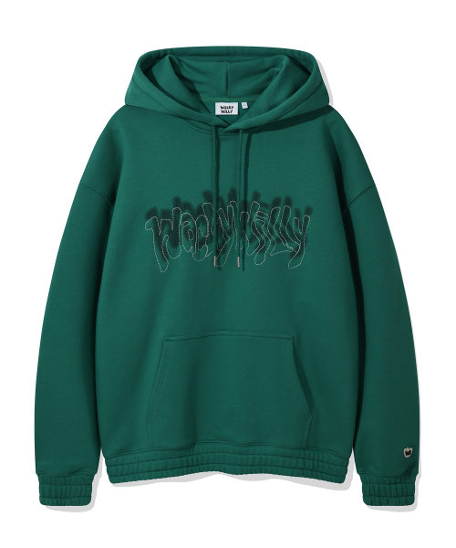 Wacky WiLLy(ワッキーウィリー)の「ワキチェーンステッチタイポフードグリーン(パーカー・レディース・その他・SMALL/MEDIUM/LARGE/X-LARGE)」の1枚目の写真