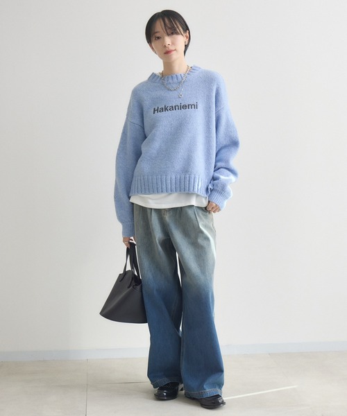 Paradise Picnic（パラダイスピクニック）の「CYAN　グラデーションデニムワイドパンツ（デニムパンツ・レディース・ブラック/ブルー・FREE）」の21枚目の写真