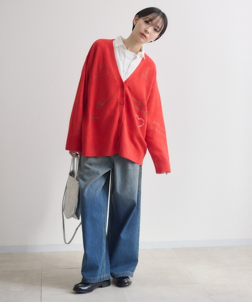 Paradise Picnic（パラダイスピクニック）の「CYAN　グラデーションデニムワイドパンツ（デニムパンツ・レディース・ブラック/ブルー・FREE）」の16枚目の写真