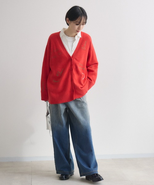 Paradise Picnic（パラダイスピクニック）の「CYAN　グラデーションデニムワイドパンツ（デニムパンツ・レディース・ブラック/ブルー・FREE）」の17枚目の写真