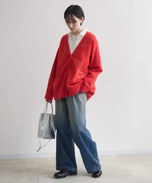 Paradise Picnic（パラダイスピクニック）の「CYAN　グラデーションデニムワイドパンツ（デニムパンツ・レディース・ブラック/ブルー・FREE）」の18枚目の写真