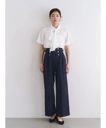マリンサイドベルトワイドパンツ