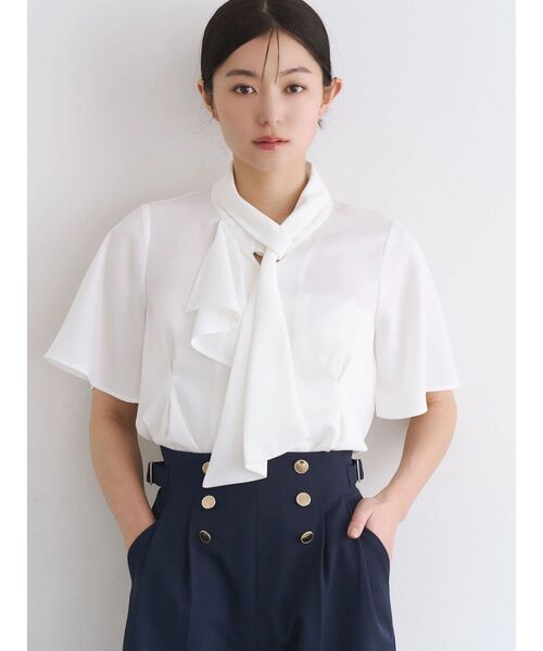 TONAL(トーナル)の「マリンサイドベルトワイドパンツ(その他パンツ・レディース・ネイビー/オフホワイト/ベージュ・SMALL/MEDIUM)」の7枚目の写真