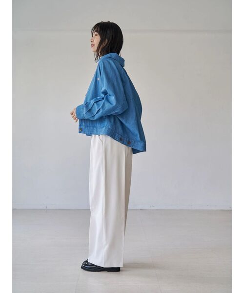 TONAL(トーナル)の「マリンサイドベルトワイドパンツ(その他パンツ・レディース・ネイビー/オフホワイト/ベージュ・SMALL/MEDIUM)」の12枚目の写真