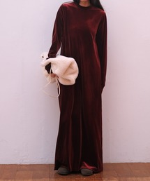 AKTE | ベロアIラインワンピース(ワンピース)
