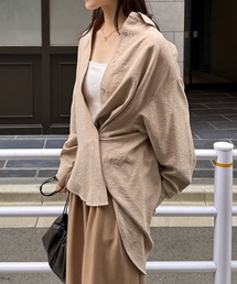 Doux archives | ヴィンテージサテン2WAYシャツ(シャツ/ブラウス)