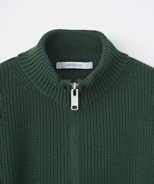 VICTIM(ヴィクティム)の「VICTIM ヴィクティム / DRIVERS KNIT ドライバーズニット ニットカーディガン / VTM-25-K-101(ニット/セーター・メンズ・ブラック/ダークグリーン/グレー・1/2)」の9枚目の写真