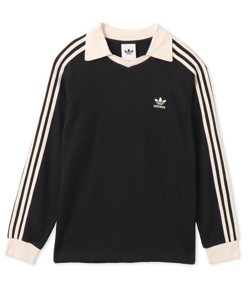 adidas WAFFLE LONG SLEEVE POLO / アディダス ワッフル ロング