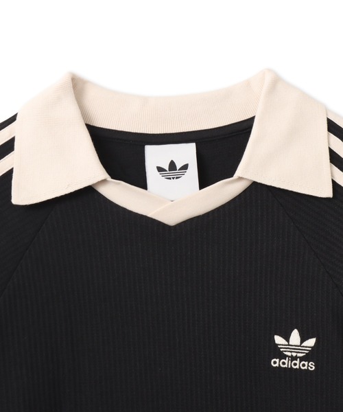 adidas WAFFLE LONG SLEEVE POLO / アディダス ワッフル ロング