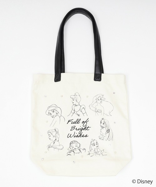 ROYAL PARTY(ロイヤルパーティー)の「【Disney】プリンセス/トートBAG(トートバッグ・レディース・オフホワイト・FREE)」の1枚目の写真