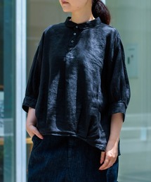 Brocante（ブロカント）の「[Brocante   ブロカント] リネンキャンバス バロンシャツ（シャツ/ブラウス）」