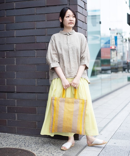 Brocante / ブロカント] リネンキャンバス バロンシャツ（シャツ 