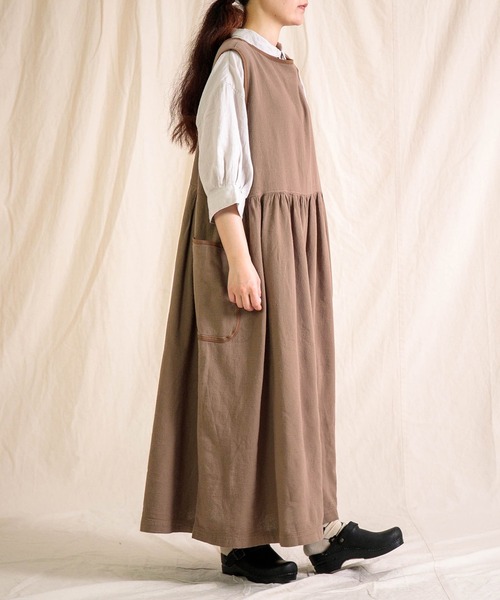 Brocante（ブロカント）の「[Brocante / ブロカント] リネンキャンバス バロンシャツ（シャツ/ブラウス・レディース・ラベンダー/ベージュ/ホワイト/ライトグレー/ブラック・2）」の19枚目の写真