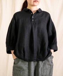 Brocante（ブロカント）の「[Brocante   ブロカント] リネンキャンバス バロンシャツ（シャツ/ブラウス）」