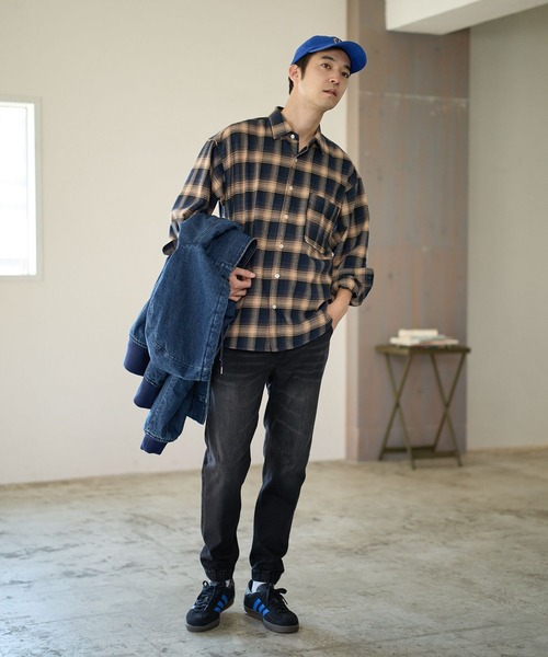 BAYFLOW(ベイフロー)の「アソート柄ネルチェックシャツ(シャツ/ブラウス・メンズ・グリーン/その他/ブラック・MEDIUM/LARGE)」の10枚目の写真