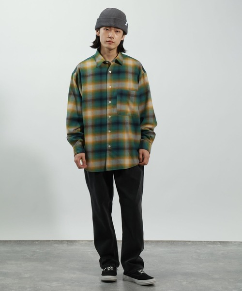 BAYFLOW(ベイフロー)の「アソート柄ネルチェックシャツ(シャツ/ブラウス・メンズ・グリーン/その他/ブラック・MEDIUM/LARGE)」の17枚目の写真