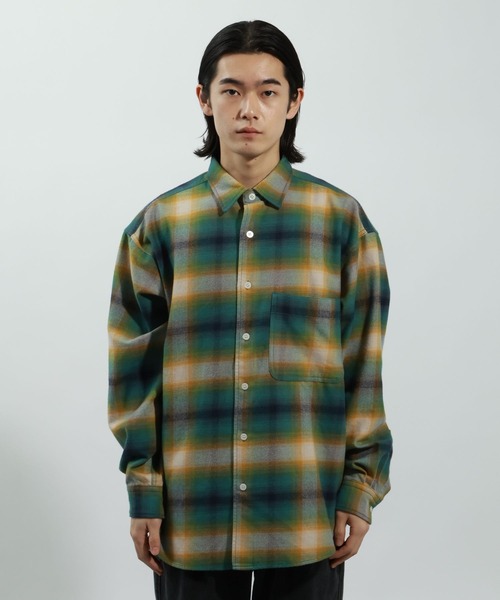 BAYFLOW(ベイフロー)の「アソート柄ネルチェックシャツ(シャツ/ブラウス・メンズ・グリーン/その他/ブラック・MEDIUM/LARGE)」の20枚目の写真