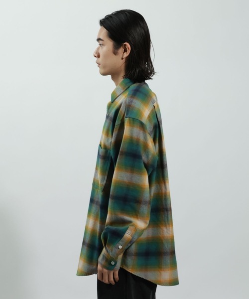 BAYFLOW(ベイフロー)の「アソート柄ネルチェックシャツ(シャツ/ブラウス・メンズ・グリーン/その他/ブラック・MEDIUM/LARGE)」の21枚目の写真