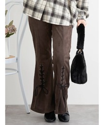 LUDIC PARK（ルディックパーク）の「スエードポンチレースアップフレアパンツ（その他パンツ）」