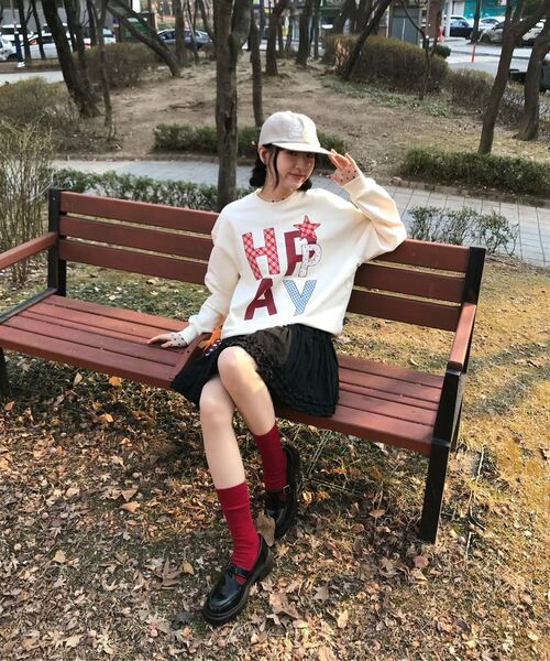 WaiKei（ワイケイ）の「HAPPY パッチワーク スウェット ブラック（スウェット・メンズ・その他・1/2）」の13枚目の写真