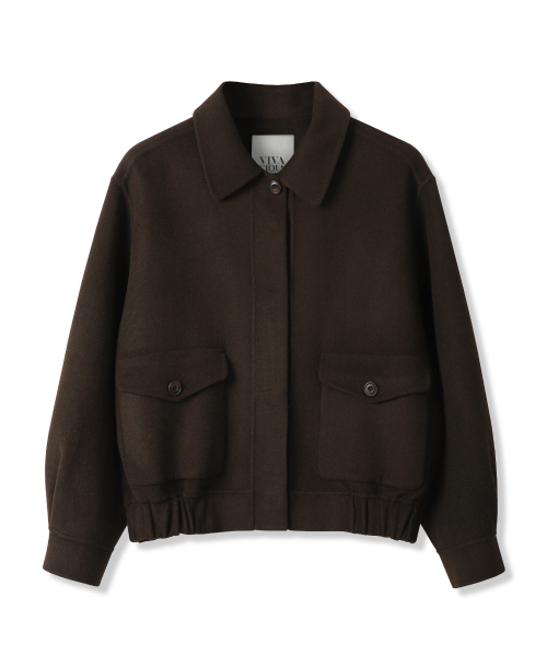 Vivacious(ビバシャス)の「Bene Handmade Wool Jacket BROWN(その他アウター・レディース・ブラウン・FREE)」の3枚目の写真