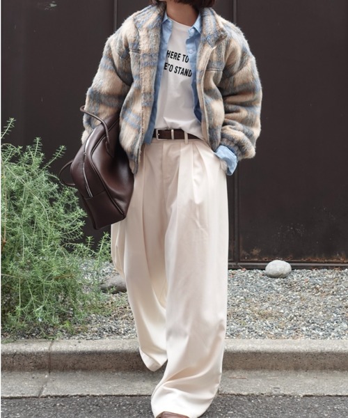 teen boopシャギーブルゾン シャギーチェックブルゾン（ブルゾン）｜TEEN BOOP（ティーンブープ