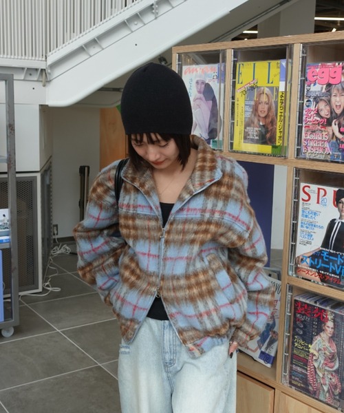 TEEN BOOP（ティーンブープ）の「シャギーチェックブルゾン（ブルゾン