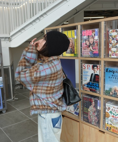 TEEN BOOP（ティーンブープ）の「シャギーチェックブルゾン（ブルゾン