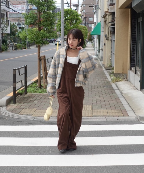 シャギーチェックブルゾン（ブルゾン）｜TEEN BOOP（ティーンブープ