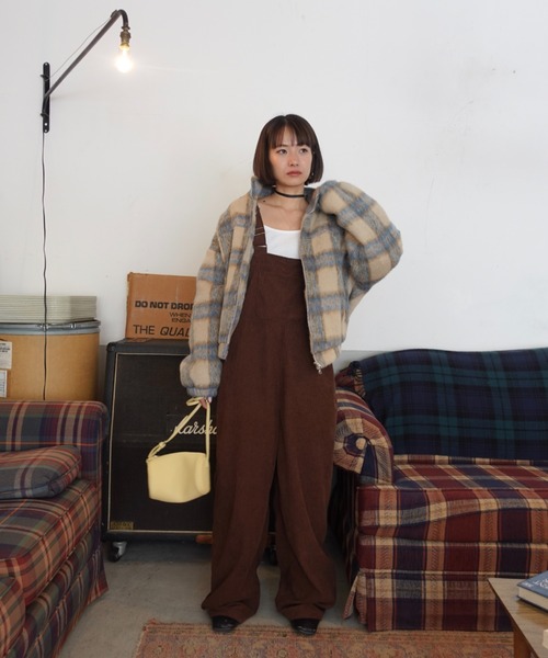 シャギーチェックブルゾン（ブルゾン）｜TEEN BOOP（ティーンブープ