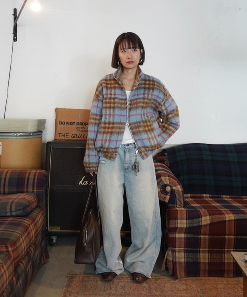 シャギーチェックブルゾン（ブルゾン）｜TEEN BOOP（ティーンブープ