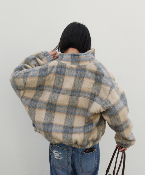 TEEN BOOP（ティーンブープ）の「シャギーチェックブルゾン（ブルゾン