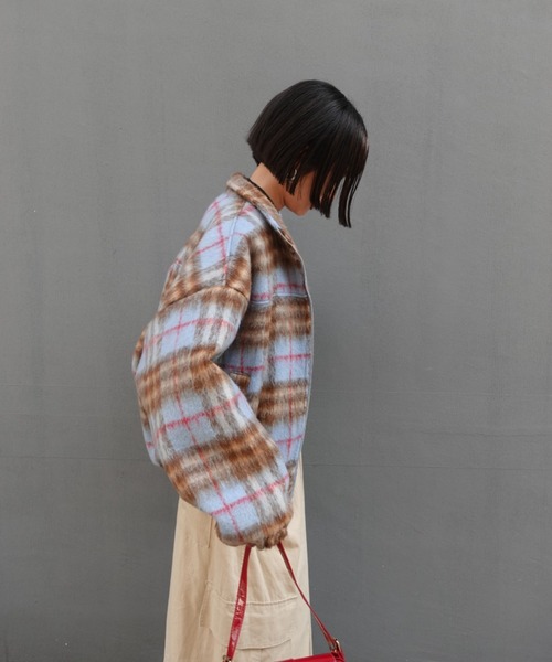 TEEN BOOP（ティーンブープ）の「シャギーチェックブルゾン（ブルゾン