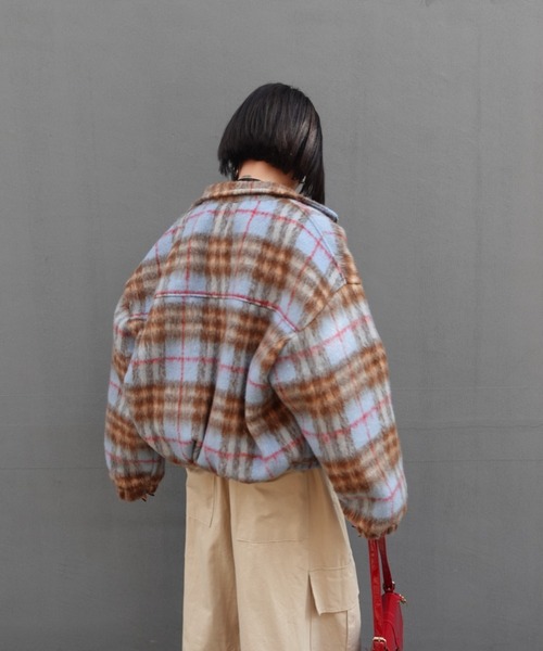 TEEN BOOP（ティーンブープ）の「シャギーチェックブルゾン（ブルゾン