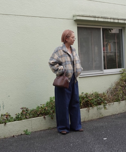 シャギーチェックブルゾン（ブルゾン）｜TEEN BOOP（ティーンブープ