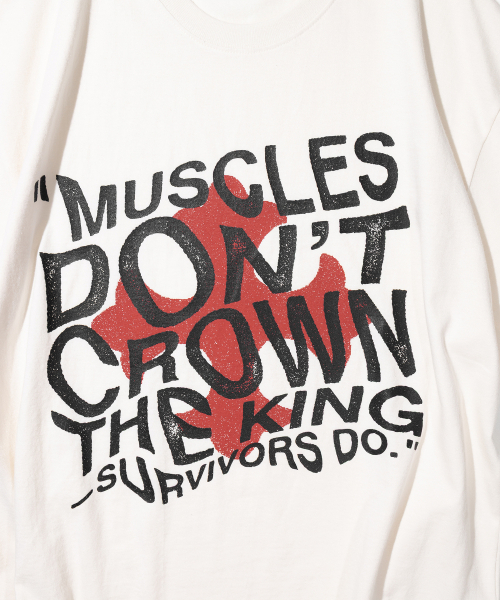 MASSNOUN(マスノウン)の「サバイブバンパルティ MSITS002-CR(Tシャツ/カットソー・レディース・その他・MEDIUM/LARGE/X-LARGE)」の4枚目の写真