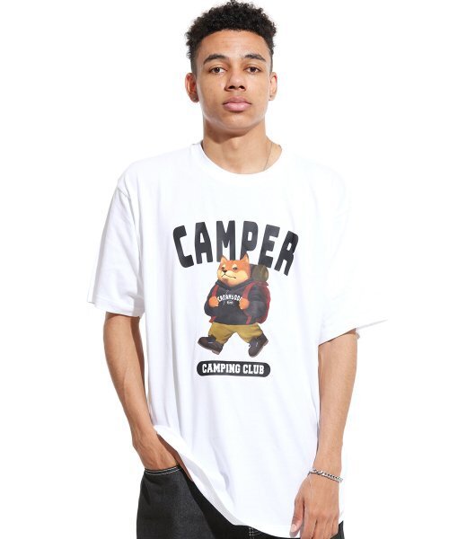 CREAM SODA LAB(クリームソーダラボ)の「キャンピングクラブ 半袖Tシャツ ホワイト(Tシャツ/カットソー・メンズ・その他・XX-LARGE/X-LARGE/MEDIUM/LARGE)」の2枚目の写真