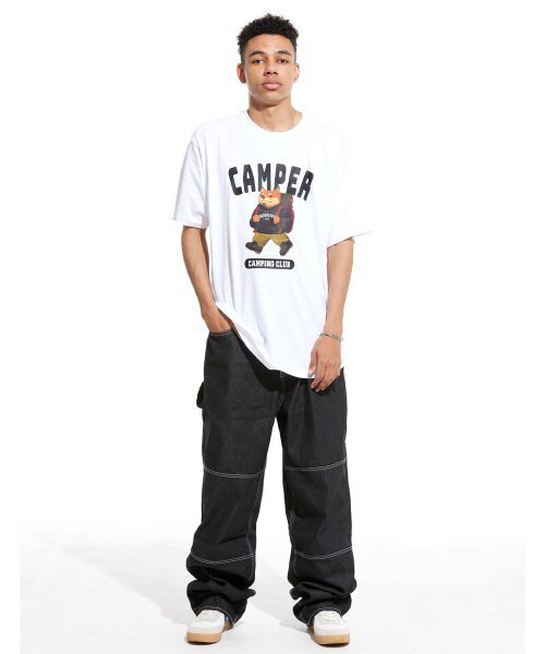 CREAM SODA LAB(クリームソーダラボ)の「キャンピングクラブ 半袖Tシャツ ホワイト(Tシャツ/カットソー・メンズ・その他・XX-LARGE/X-LARGE/MEDIUM/LARGE)」の4枚目の写真