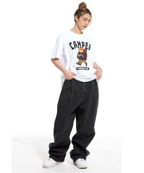 CREAM SODA LAB(クリームソーダラボ)の「キャンピングクラブ 半袖Tシャツ ホワイト(Tシャツ/カットソー・メンズ・その他・XX-LARGE/X-LARGE/MEDIUM/LARGE)」の7枚目の写真