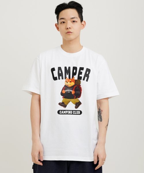 CREAM SODA LAB(クリームソーダラボ)の「キャンピングクラブ 半袖Tシャツ ホワイト(Tシャツ/カットソー・メンズ・その他・XX-LARGE/X-LARGE/MEDIUM/LARGE)」の9枚目の写真