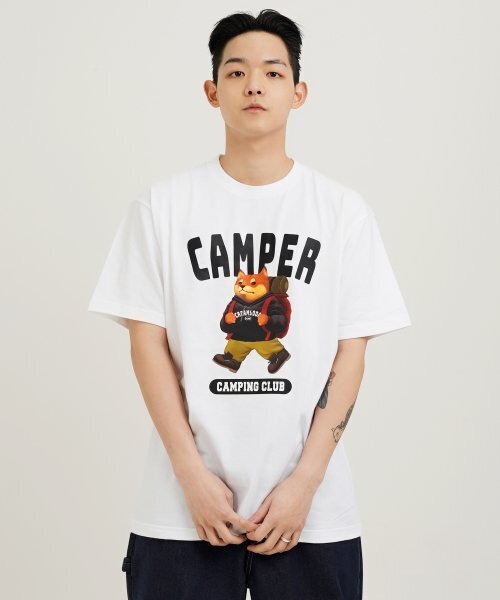 CREAM SODA LAB(クリームソーダラボ)の「キャンピングクラブ 半袖Tシャツ ホワイト(Tシャツ/カットソー・メンズ・その他・XX-LARGE/X-LARGE/MEDIUM/LARGE)」の10枚目の写真