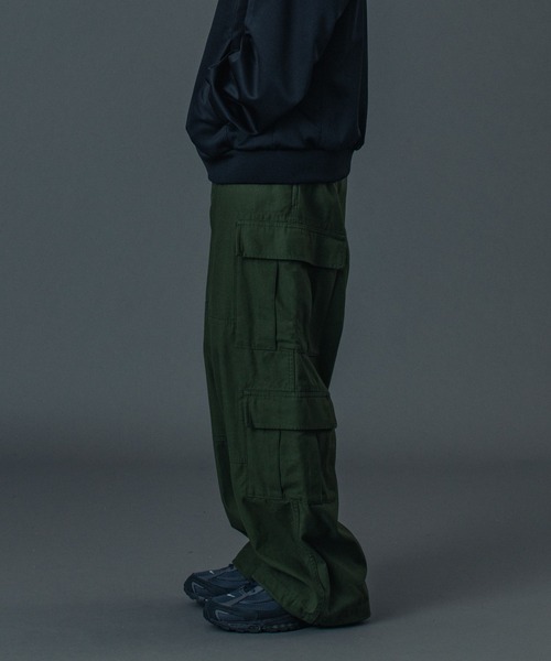 XLARGE（エクストララージ）の「DOUBLE CARGO PANTS（カーゴパンツ・メンズ・ブラック/オリーブ/ネイビー・30inch/32inch/34inch/36inch）」の10枚目の写真