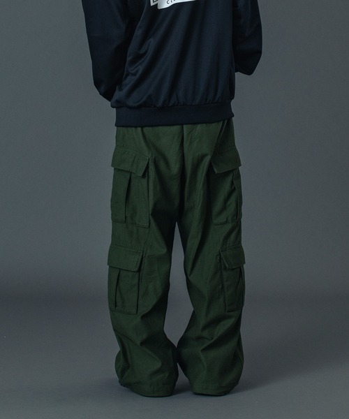 XLARGE（エクストララージ）の「DOUBLE CARGO PANTS（カーゴパンツ・メンズ・ブラック/オリーブ/ネイビー・30inch/32inch/34inch/36inch）」の11枚目の写真