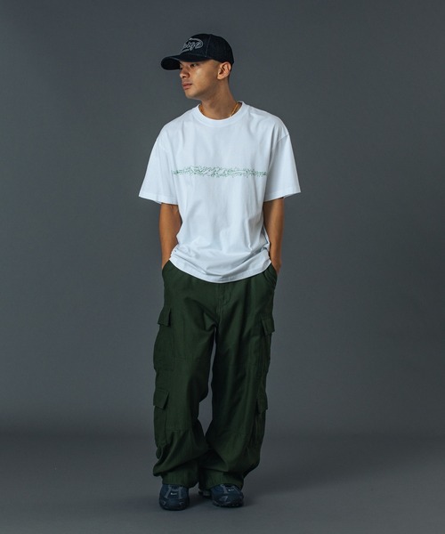 XLARGE（エクストララージ）の「DOUBLE CARGO PANTS（カーゴパンツ・メンズ・ブラック/オリーブ/ネイビー・30inch/32inch/34inch/36inch）」の13枚目の写真
