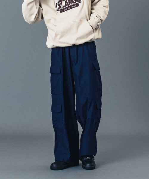 XLARGE（エクストララージ）の「DOUBLE CARGO PANTS（カーゴパンツ・メンズ・ブラック/オリーブ/ネイビー・30inch/32inch/34inch/36inch）」の12枚目の写真