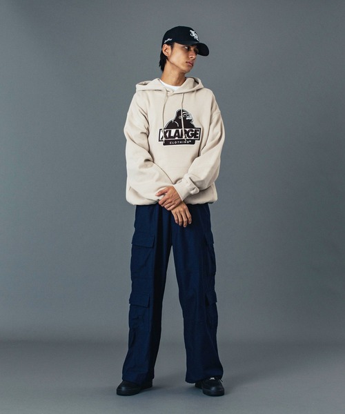 XLARGE（エクストララージ）の「DOUBLE CARGO PANTS（カーゴパンツ・メンズ・ブラック/オリーブ/ネイビー・30inch/32inch/34inch/36inch）」の19枚目の写真