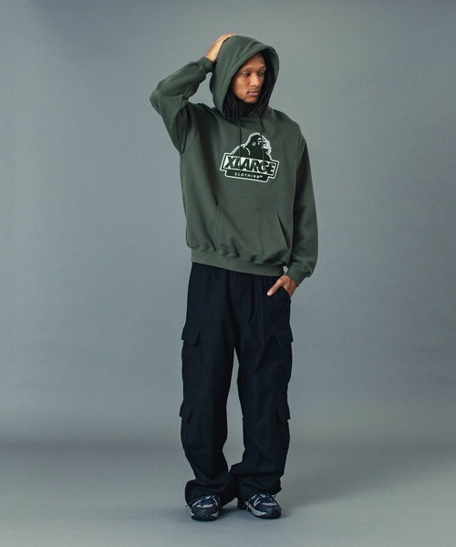 XLARGE（エクストララージ）の「DOUBLE CARGO PANTS（カーゴパンツ・メンズ・ブラック/オリーブ/ネイビー・30inch/32inch/34inch/36inch）」の20枚目の写真