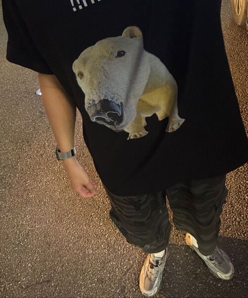 suade（スエード）の「HUH!! TEE [BLACK]（Tシャツ/カットソー・レディース・その他・LARGE/MEDIUM/SMALL/X-LARGE）」の4枚目の写真